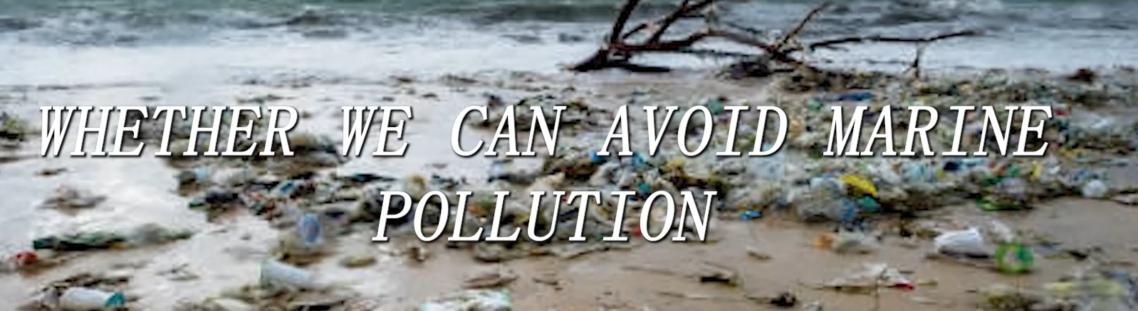 Whether we can avoid Marine pollution